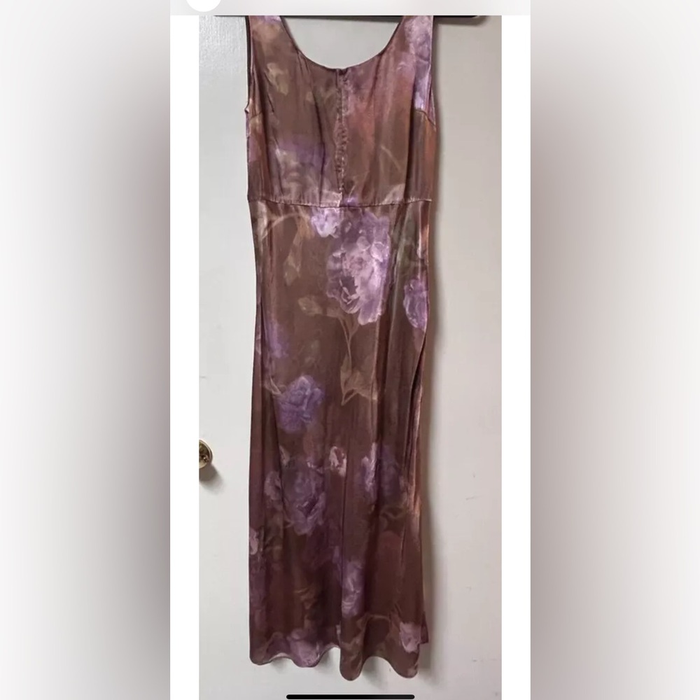 VINCE Night Garden Slip Dress Size 2 Floral Midi Sleeveless Festival Elegant